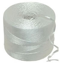 White Polypropylene twine string 4kg 170m per kilo Ball - Length 680m